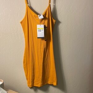Nike Vibrant Orange Slip Dress